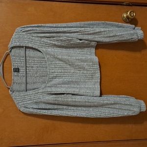 Xl Grey ribbed crop top.